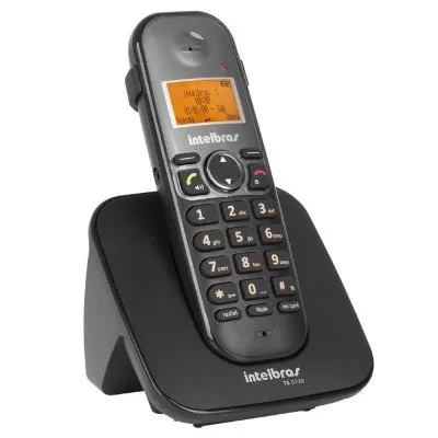 Telefone Sem Fio Com Ramal Intelbras Preto TS 51201