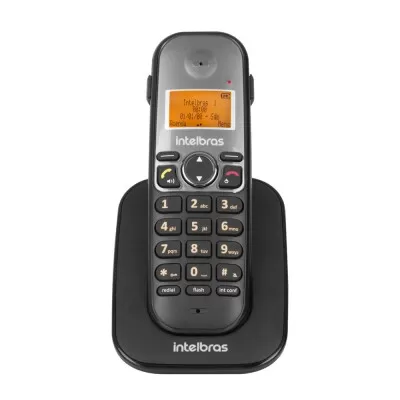 Telefone Sem Fio Digital Ts5121 Preto Intelbras Novo