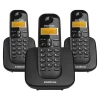 Telefone Sem Fio Intelbras + 2 Ramais preto TS 3113