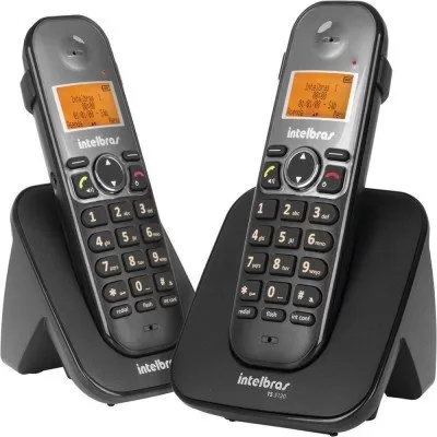Telefone Sem Fio Intelbras Preto + Ramal TS 5122