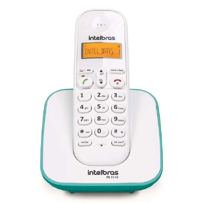 Telefone Sem Fio Intelbras TS3110 Branco com Azul