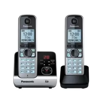 Telefone Sem Fio Panasonic Com 1 Ramal KX-TG6722LB Novo