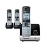 Telefone Sem Fio Panasonic KX-TG6713LB Com Dois Ramais Novo