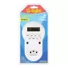 Timer Para Tomada Digital Autovolt Com Display Branco Glight