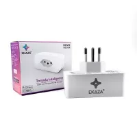 Tomada Inteligente EKAZA Wi-Fi Bivolt 16A-110V/16A-220V - Outlet Bragante