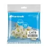 Tomada Módulo Keystone RJ45 CAT6 Cor Branco KS112 Fortrek