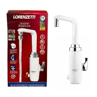 Torneira Elétrica Essence De Bancada Lorenzetti 220V Branca