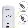 Torre De Tomada Auto Branca 1 Tomada 2 Usb Tipo Ac Novo