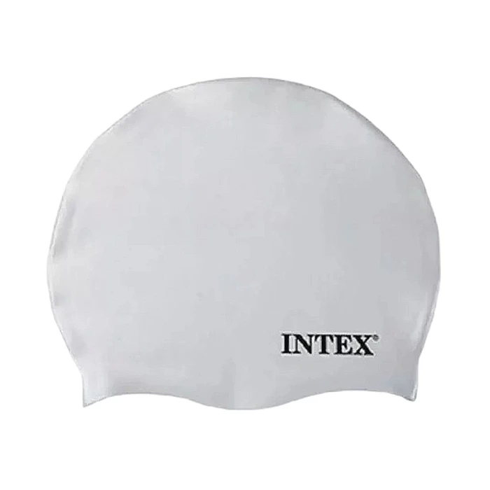 Touca De Silicone Para Natação Cor Branca Aquaflow Intex