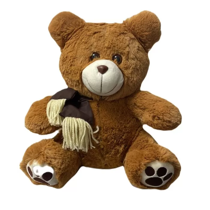 Urso De Pelúcia Amoreco Cor Caramelo 28cm Mury Baby