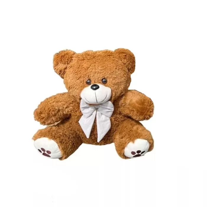 Urso De Pelúcia Com Patinha Amarela Caramelo 40cm Mury Baby