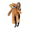 Urso De Pelúcia Do Teddy Gigante 1.10m Com Laço Azul