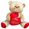 Urso De Pelúcia My Love Cor Begê Para Casal Tam M Mury Baby