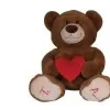 Urso De Pelúcia Te Amo 50Cm Marrom Lovely Toys Novo