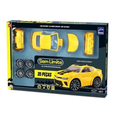 Veículo De Montar Camaro Amarelo Roma Brinquedo Novo