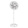 Ventilador Coluna New 50Cm Branco Grade De Aço Novo