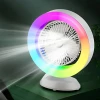 Ventilador De Mesa Com Led Colorido 2w-025