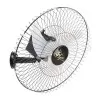 Ventilador De Parede 60Cm Preto 60 Fios Gold Novo