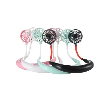 Ventilador De Pescoço Á Pilha Sports Fan Colorido Novo