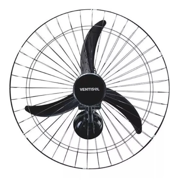 Ventilador Para Parede Oscilante 220V Cor Preto Ventisol