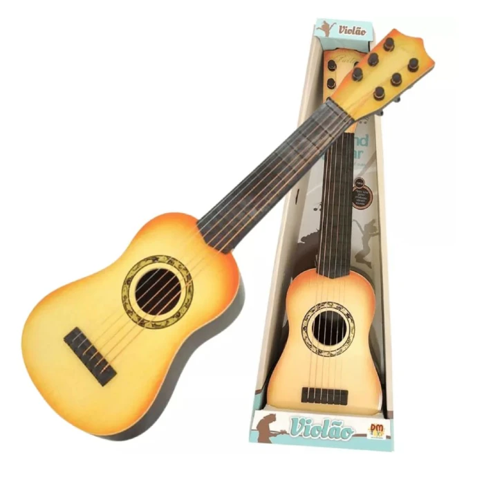 Violão Infantil Com 6 Cordas - Cores Sortidas Dm Toys