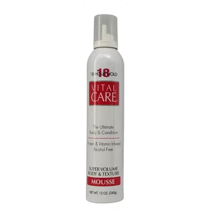 Vital Care Super Volume Body Texture Mousse Para Cabelo 340g