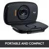 Webcam C525 Hd 720P Portable Logitech Com Microfone Novo