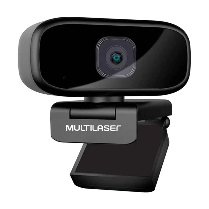 Webcam Full HD 1080p Rotação 360º Com Microfone Multilaser