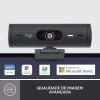 Webcam Logitech Brio 500 Cor Grafite 1080P30 4mp Hdr