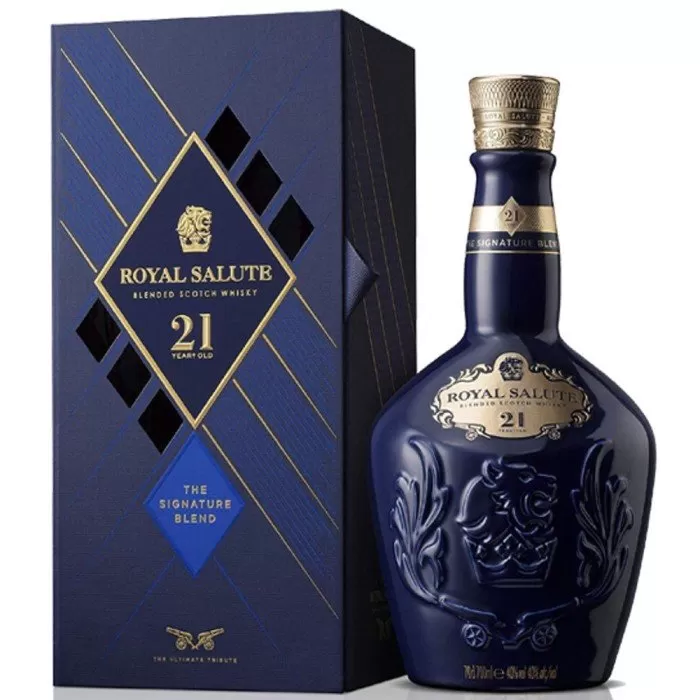 Whisky Blend Chivas Royal Salute 21 anos Azul 700ml