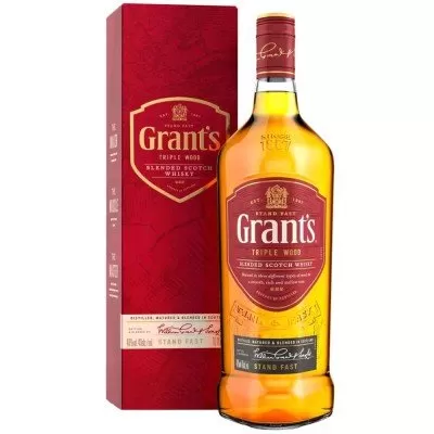 Whisky Grants Triple Wood Blend escocês 1 Litro